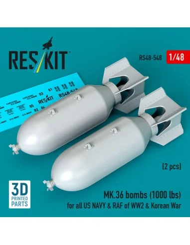 [NO_DESC] MK.36 bombs (2 pcs) (1000 lbs) for all US NAVY & RAF of W...