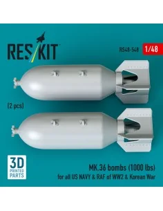 MK.36 bombs (2 pcs) (1000 lbs) for all US NAVY & RAF of WW2 & Korea... 2