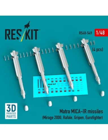 Matra MICA-IR missiles (4 pcs) (Mirage 2000, Rafale, Gripen, Eurofi...