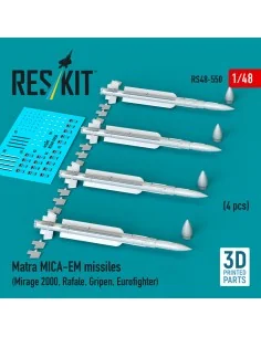 Matra MICA-EM missiles (4 pcs) (Mirage 2000, Rafale, Gripen, Eurofi...