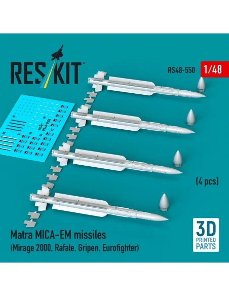 Matra MICA-EM missiles (4 pcs) (Mirage 2000, Rafale, Gripen, Eurofi...
