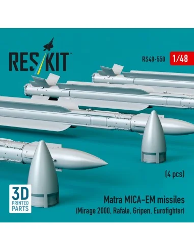 Matra MICA-EM missiles (4 pcs) (Mirage 2000, Rafale, Gripen, Eurofi...