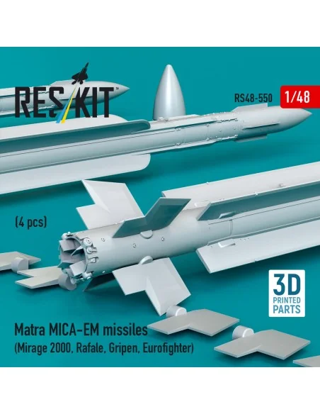 Matra MICA-EM missiles (4 pcs) (Mirage 2000, Rafale, Gripen, Eurofi...