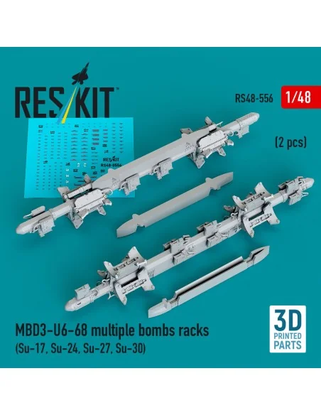MBD3-U6-68 multiple bombs racks (2 pcs) (Su-17, Su-24, Su-27, Su-30...