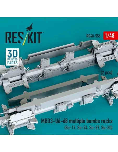 MBD3-U6-68 multiple bombs racks (2 pcs) (Su-17, Su-24, Su-27, Su-30...