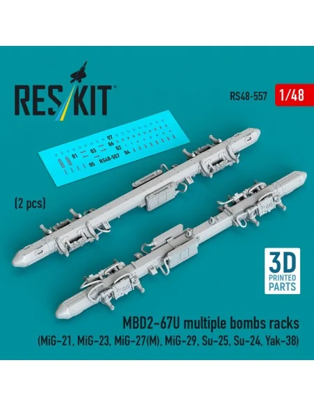 MBD2-67U multiple bombs racks (2 pcs) (MiG-21, MiG-23, MiG-27(?), M...