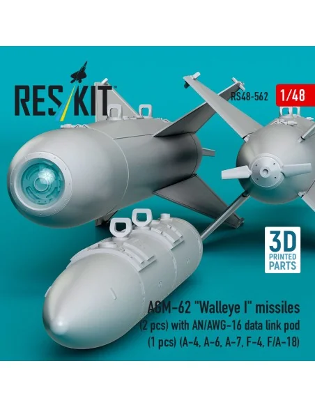 AGM-62 Walleye I missiles (2 pcs) with AN/AWG-16 data link pod (1 p...