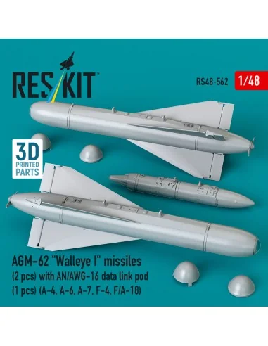 AGM-62 Walleye I missiles (2 pcs) with AN/AWG-16 data link pod (1 p...