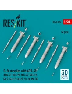 S-24 missiles with APU-68 (4 pcs) (MiG-21, MiG-23, MiG-27, MiG-29, ... 2