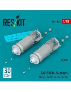 FAB-500 M-54 bombs (2 pcs) (Su-17, Su-22, Su-24, Su-25) (3D Printed...