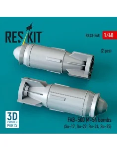 FAB-500 M-54 bombs (2 pcs) (Su-17, Su-22, Su-24, Su-25) (3D Printed... 2