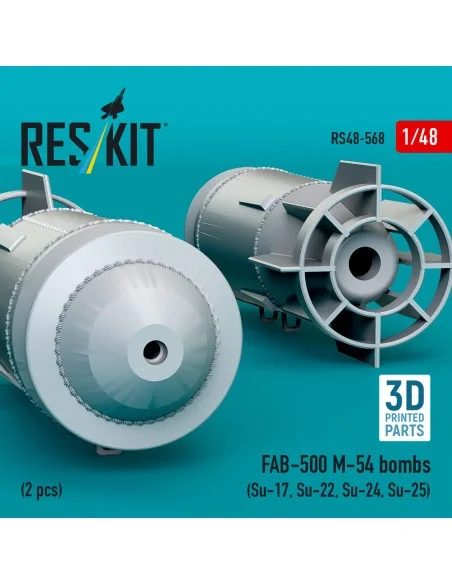 FAB-500 M-54 bombs (2 pcs) (Su-17, Su-22, Su-24, Su-25) (3D Printed...
