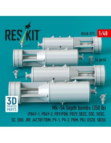 Mk-54 Depth bombs (350 lb) (4 pcs) (PB4Y-1, PB4Y-2, PBY/PBN, PB2Y, ...