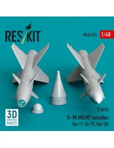 R-98 MR/MT missiles (2 pcs) (Su-11, Su-15, Yak-28) (3D Printed), 1/... 2