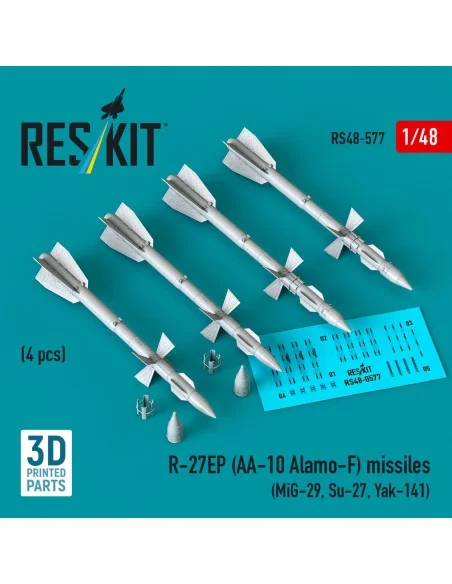 R-27EP (AA-10 Alamo-F) missiles (4 pcs) (MiG-29, Su-27, Yak-141) (3...