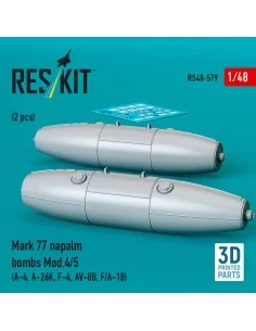 Mark 77 napalm bombs Mod.4/5 (2pcs) (A-4, A-26K, F-4, AV-8B, F/A-18... 2