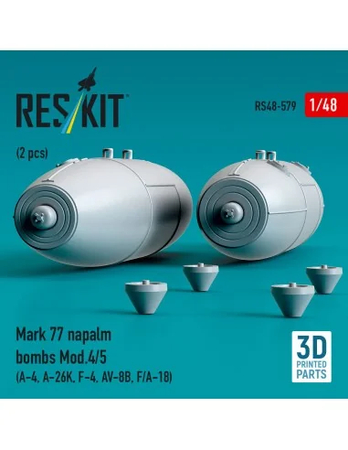 Mark 77 napalm bombs Mod.4/5 (2pcs) (A-4, A-26K, F-4, AV-8B, F/A-18...
