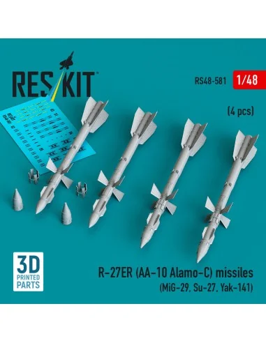 R-27ER (AA-10 Alamo-C) missiles (4 pcs) (MiG-29, Su-27, Yak-141) (3...