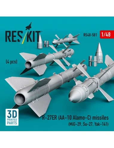 R-27ER (AA-10 Alamo-C) missiles (4 pcs) (MiG-29, Su-27, Yak-141) (3...