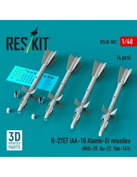 R-27ET (AA-10 Alamo-D) missiles (4 pcs) (MiG-29, Su-27, Yak-141) (3...