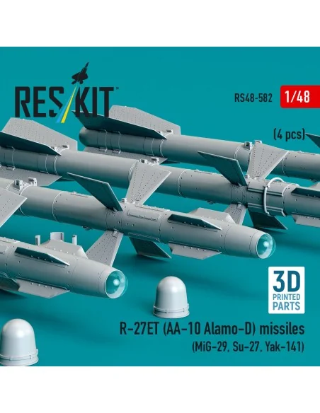 R-27ET (AA-10 Alamo-D) missiles (4 pcs) (MiG-29, Su-27, Yak-141) (3...
