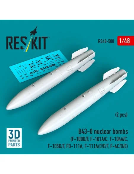 B43-0 nuclear bombs (2 pcs) (F-100D/F, F-101A/C, F-104A/C, F-105D/F...