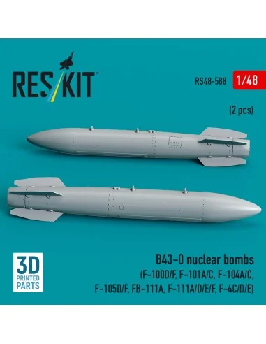 B43-0 nuclear bombs (2 pcs) (F-100D/F, F-101A/C, F-104A/C, F-105D/F...