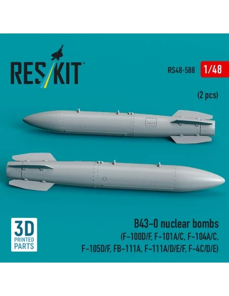 B43-0 nuclear bombs (2 pcs) (F-100D/F, F-101A/C, F-104A/C, F-105D/F...