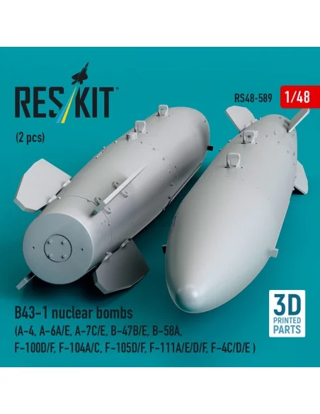B43-1 nuclear bombs (2 pcs) (A-4, A-6A/E, A-7C/E, B-47B/E, B-58A, F...