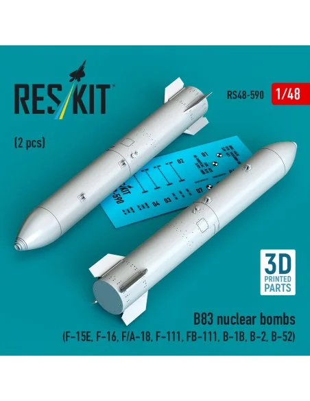 B83 nuclear bombs (2 pcs) (F-15E, F-16, F/A-18, F-111, FB-111, B-1B...