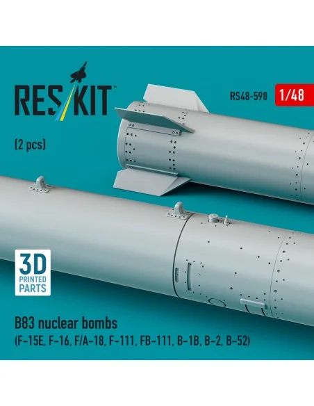 B83 nuclear bombs (2 pcs) (F-15E, F-16, F/A-18, F-111, FB-111, B-1B...