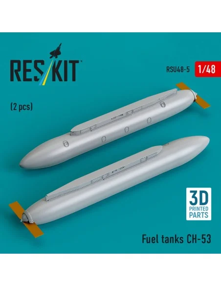 Fuel tanks ??-53 (2 pcs) (3D Printed), 1/48 - ResKit Models RSU48-0005
