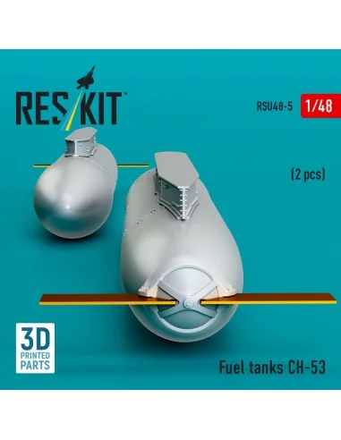 Fuel tanks ??-53 (2 pcs) (3D Printed), 1/48 - ResKit Models RSU48-0005