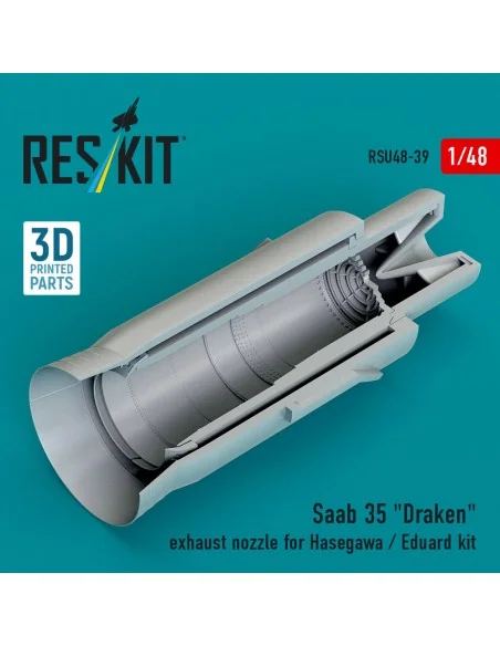 Saab 35 Draken exhaust nozzle for Hasegawa / Eduard kit (3D Printed...
