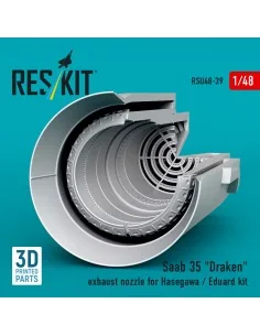 Saab 35 Draken exhaust nozzle for Hasegawa / Eduard kit (3D Printed... 2