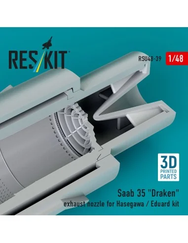 Saab 35 Draken exhaust nozzle for Hasegawa / Eduard kit (3D Printed...