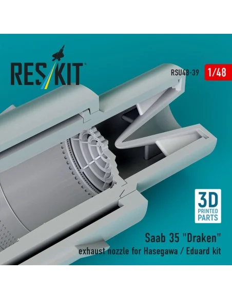 Saab 35 Draken exhaust nozzle for Hasegawa / Eduard kit (3D Printed...