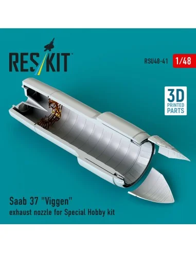 Saab 37 Viggen exhaust nozzle for Special Hobby kit (3D Printed), 1...