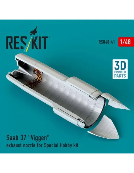 Saab 37 Viggen exhaust nozzle for Special Hobby kit (3D Printed), 1...