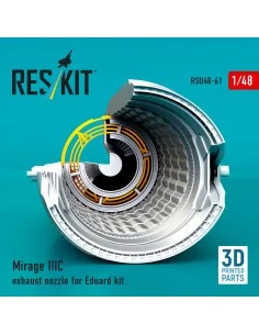 Mirage IIIC exhaust nozzle for Eduard kit (3D Printed), 1/48 - ResK... 2