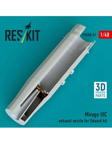 Mirage IIIC exhaust nozzle for Eduard kit (3D Printed), 1/48 - ResK...