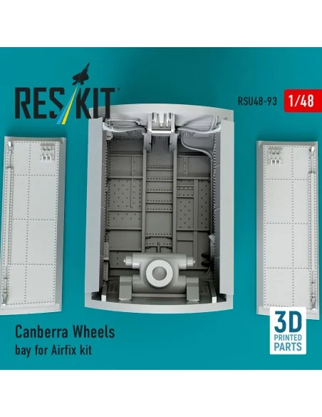 Canberra Wheels bay for Airfix kit (3D Printed), 1/48 - ResKit Mode...