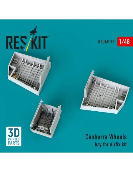 Canberra Wheels bay for Airfix kit (3D Printed), 1/48 - ResKit Mode...