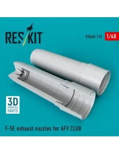 F-5E exhaust nozzles for Afv Club kit (3D Printed), 1/48 - ResKit M...