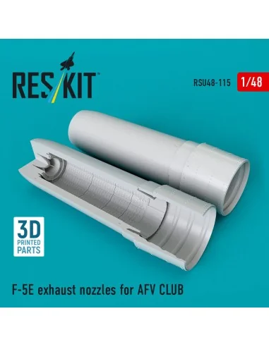 F-5E exhaust nozzles for Afv Club kit (3D Printed), 1/48 - ResKit M...