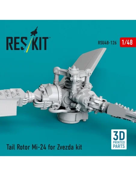 Tail Rotor Mi-24 for Zvezda kit (3D Printed), 1/48 - ResKit Models ...