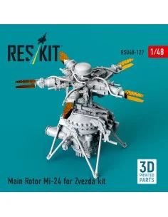 Main Rotor Mi-24 for Zvezda kit (3D Printed), 1/48 - ResKit Models ...