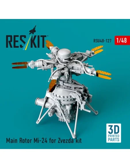 Main Rotor Mi-24 for Zvezda kit (3D Printed), 1/48 - ResKit Models ...