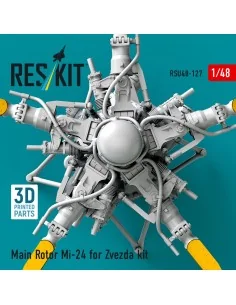 Main Rotor Mi-24 for Zvezda kit (3D Printed), 1/48 - ResKit Models ... 2