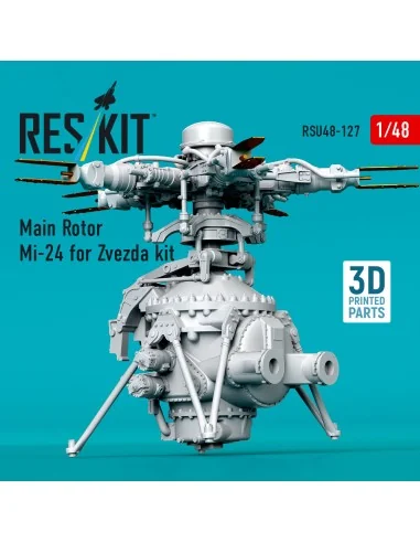 [NO_DESC] Main Rotor Mi-24 for Zvezda kit (3D Printed), 1/48 - ResK...